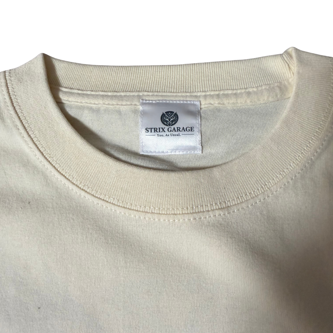 First Drop バイク用限定T-shirt white　Tシャツ（アイボリー）