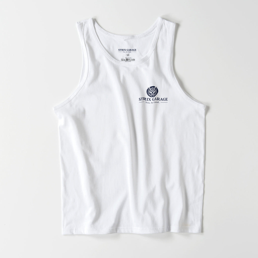 コットンタンクトップ-White